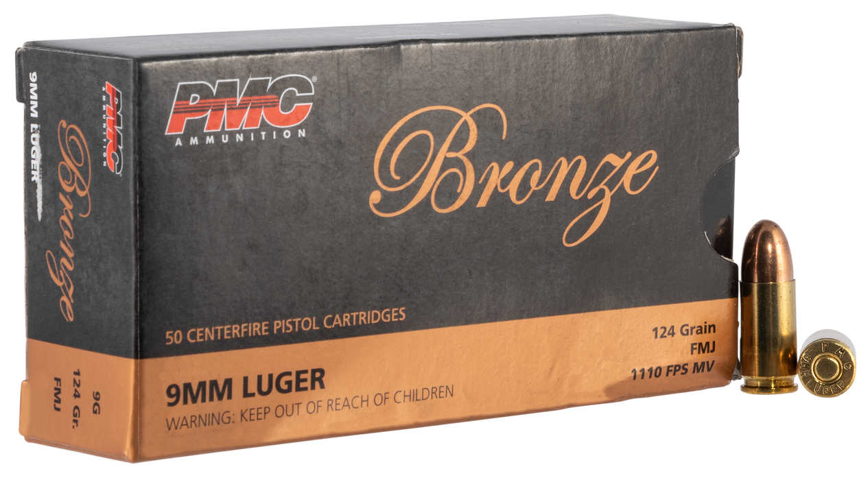 Pmc Bronze, Pmc 9g       9mm    124 Fmj Tgt              50/20