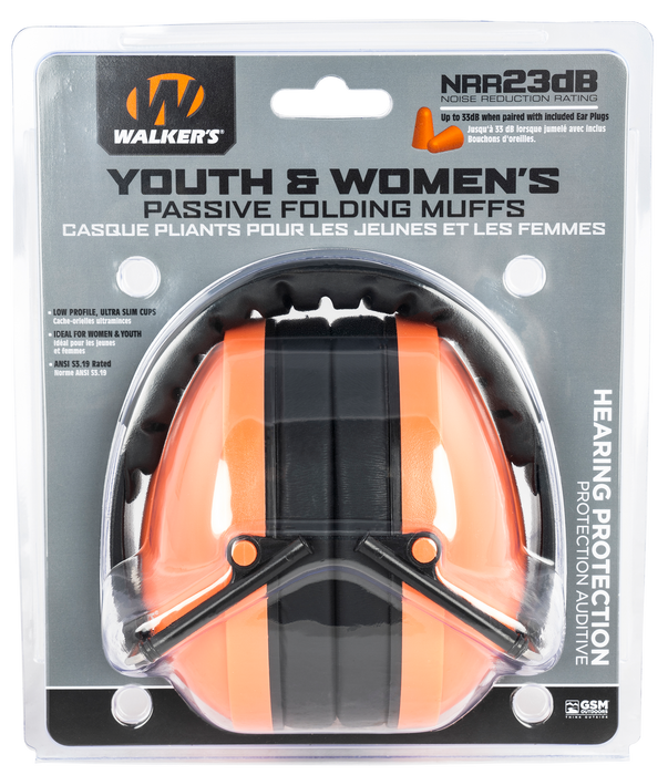 Walkers Game Ear Folding Muff, Wlkr Gwp-ywfm2-cor  Yth/women  Muff Coral