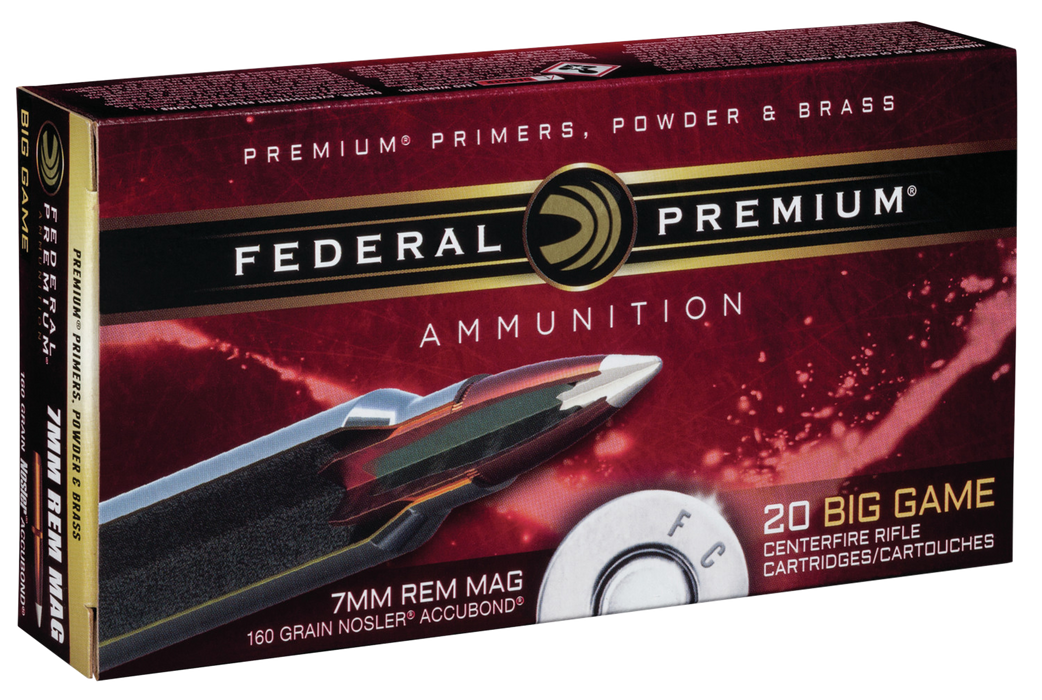 Federal Premium, Fed P7ra1          7mm Mg  160 Ab           20/10