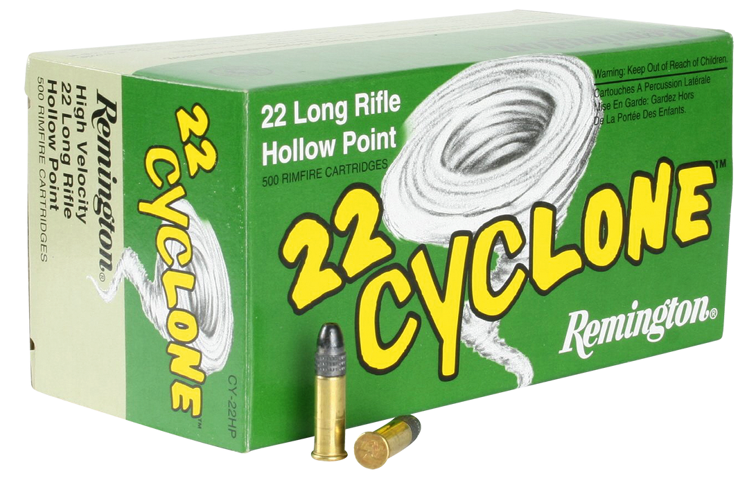 Remington Ammunition Cyclone, Rem 21222 Cy22hp   22lr 38 Hp Cyclone       50/100