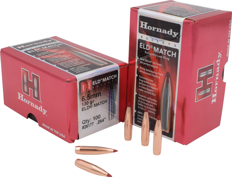 Hornady Eld Match, Horn 26177  Bull .264 130 Eld-m             100/15