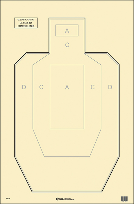 Action Target Inc Military, Action Ipsc-p-100 Paper Targets             100 Bx