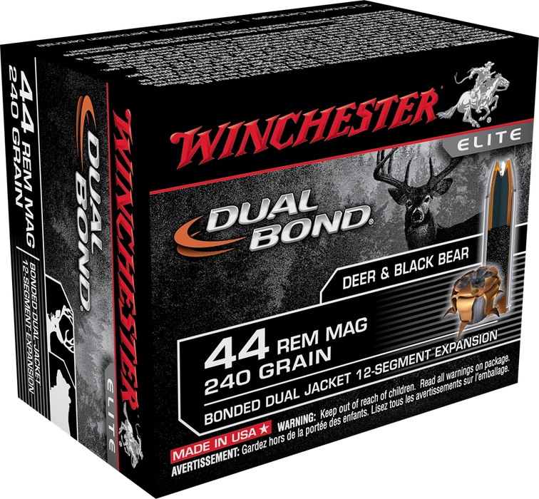 Winchester Ammo Dual Bond, Win S44rmdb   44 Mg    240 Db        20/10