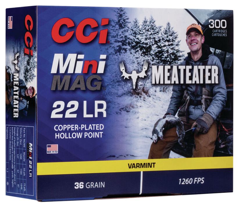 Cci Mini-mag, Cci 962me 22 Lr Minimag  36 Hp Meat Eater  300/10