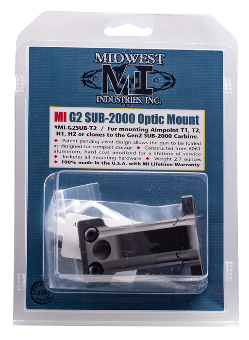 Midwest Industries Inc Sub-2000, Midwest Mi-g2sub-t2     G2 Kel 2000 T1 Optic Mnt