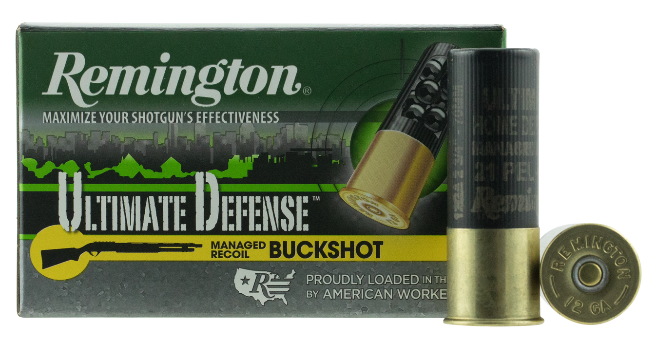 Remington Ammunition Ultimate Defense, Rem 20637 12brr4hd   Ulthd 12    4 Buck      5/20