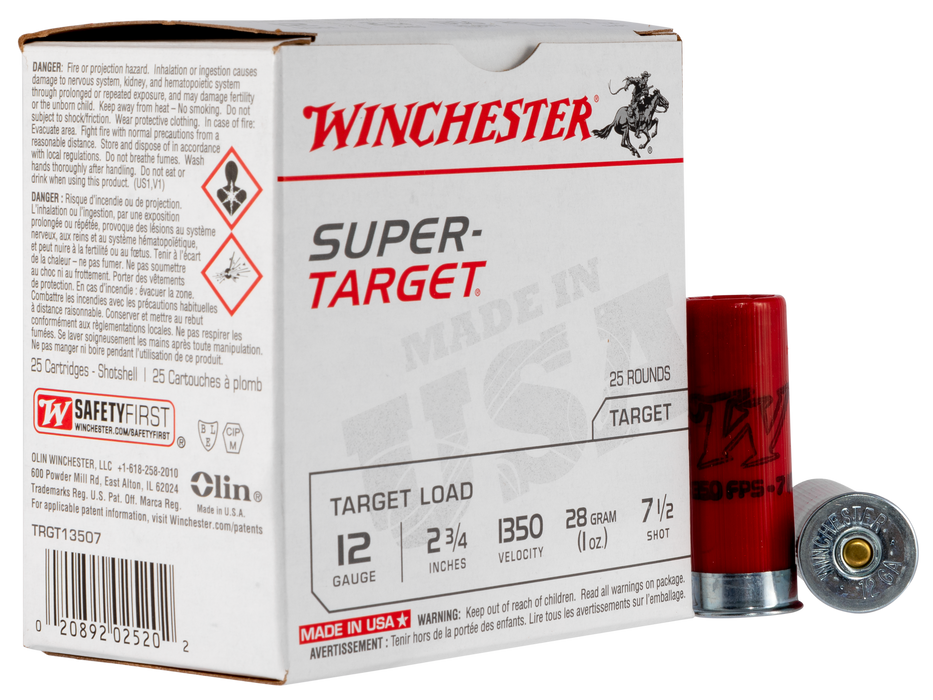 Winchester Ammo Super Target, Win Trgt13507  Sup Tgt 7.5   1oz     25/10