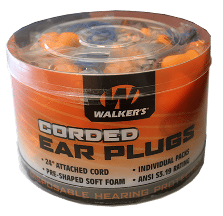 Walkers Game Ear Foam Ear Plugs, Wlkr Gwp-cordplgbkt Bucket Of Corded Plugs