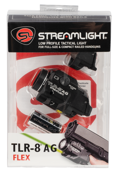 Streamlight Tlr-8 A, Stl 69434  Tlr8ag Flex Grn Lsr/light Hi/lo Switch