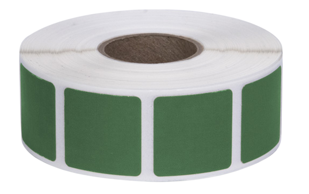 Action Target Inc Square Target Pasters, Action Past/gr   Pastersgreen 1000 7/8 Sq Per Roll