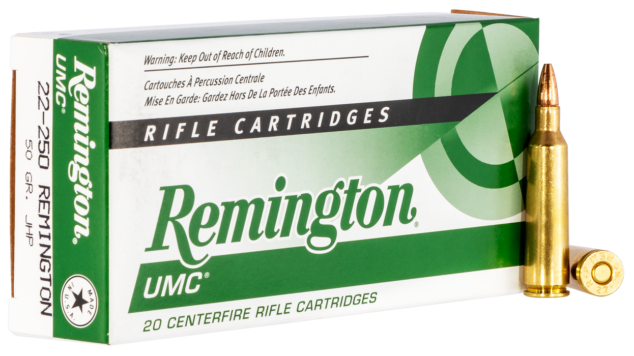 Remington Ammunition Umc, Rem 23813 L22504    Umc 22250       50 Jhp  20/10