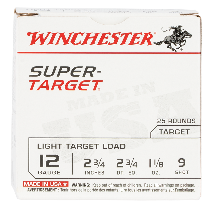 Winchester Ammo Super Target, Win Trgt129    Sup Tgt      11/8     25/10