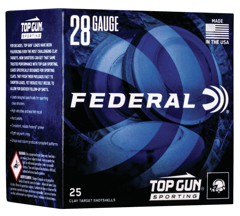 Federal Top Gun, Fed Tgs28219   Top Gun 28 2.75 3/4        25/10