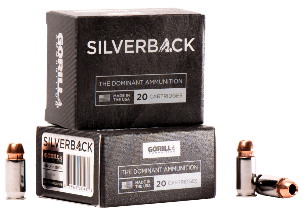 Gorilla Silverback, Gor Sb45230fbi  45acp 230 Fbi    20/10