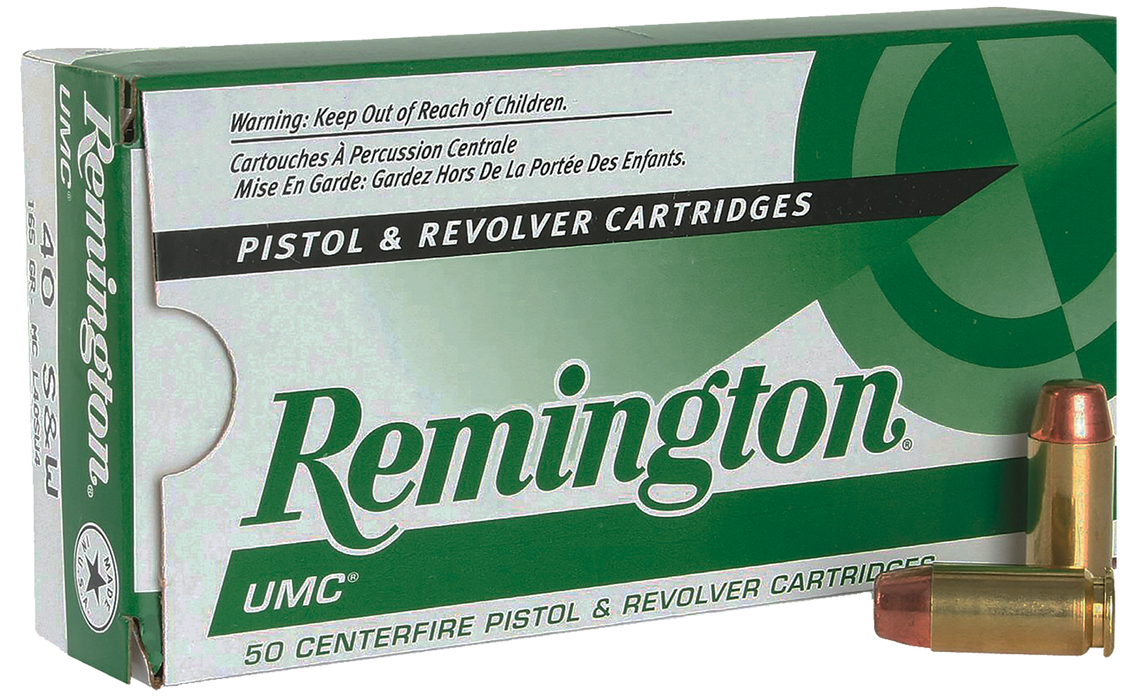 Remington Ammunition Umc, Rem 23746 L40sw4   Umc 40s         165mc    50/10