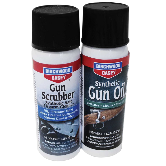 Birchwood Casey Gun Scrubber & Synthetic Gun Oil, Bir 33329 Gun Scrub/oil Combo       1.25oz