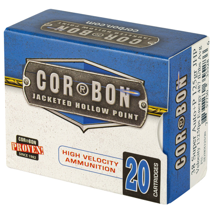 Corbon 38super+p 125gr Jhp 20/500