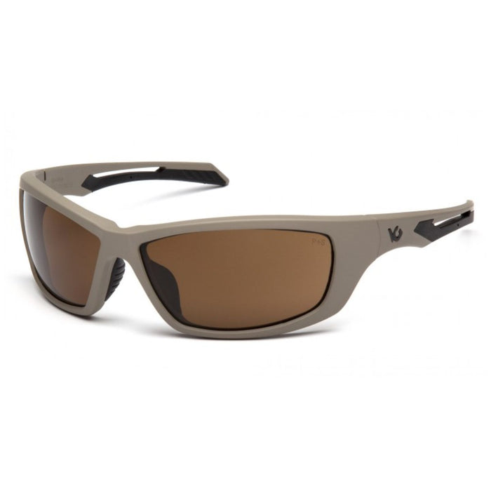 Pyramex Safety Howitzer Tan Frame Anti-Fog Lens