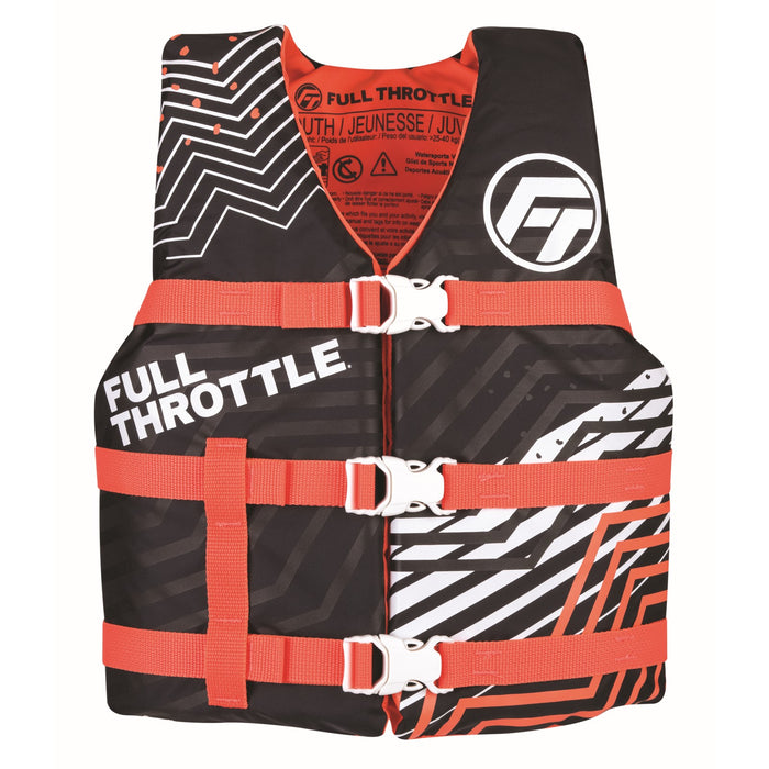 Full Throttle Youth Nylon Life Jacket