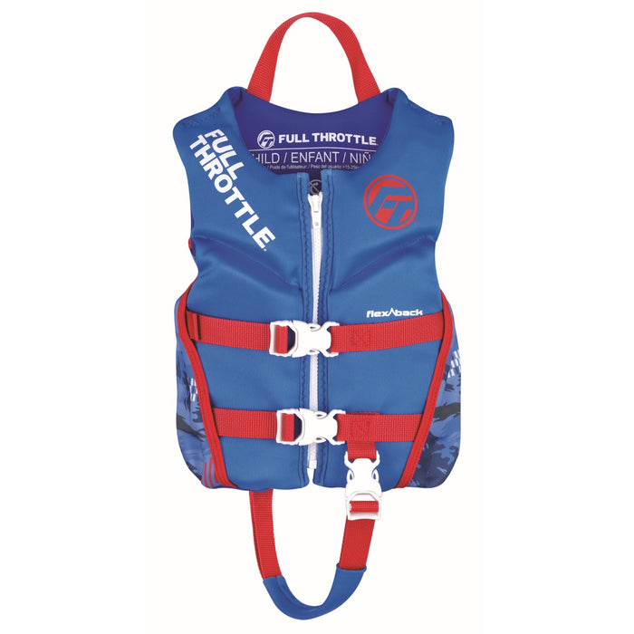 Full Throttle Child Rapid-Dry Flex-Back Life Jacket