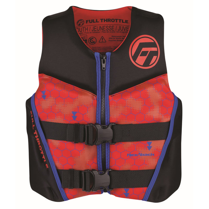 Full Throttle Youth Rapid-Dry Flex-Back Life Jacket