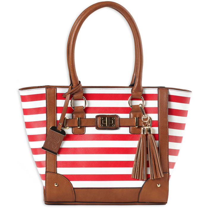 Bulldog Tote Purse Cherry