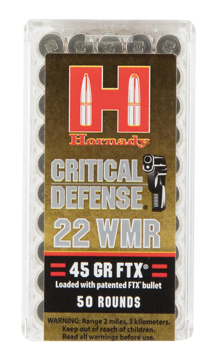 Hornady Critical Defense, Horn 83200  Critdef   22wmr  45 Ftx          50/40