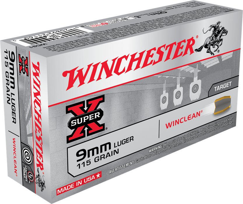 Winchester Ammo Super X, Win Wc91      9mm     115 Bebwcln    50/10