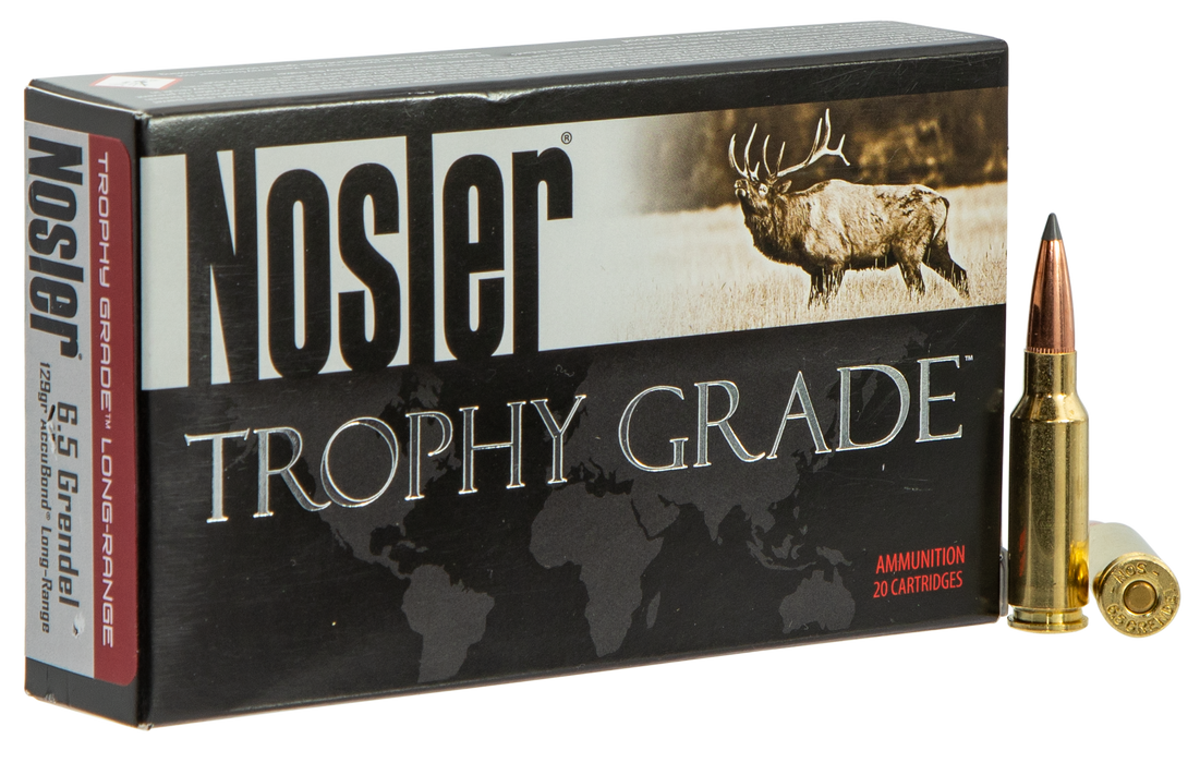 Nosler Trophy Grade, Nos 60146 Trophy 6.5 Grn  129 Acu Lr         20/10