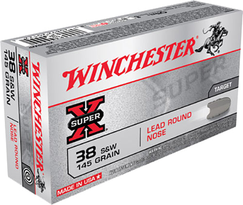 Winchester Ammo Super X, Win X38swp    38 Sw   145 Ld         50/10