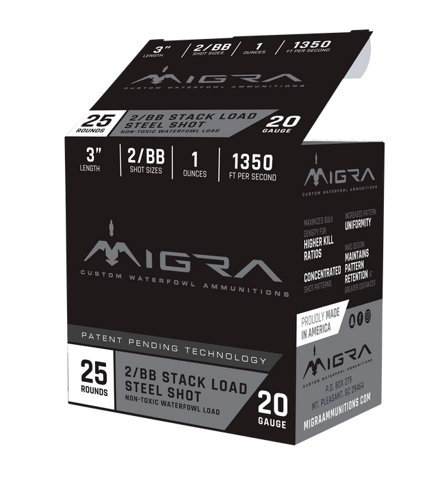 Migra Ammunition Combinational, Migra M20s246p  Staxd Weekender 20 3in  2-4  6 Pk