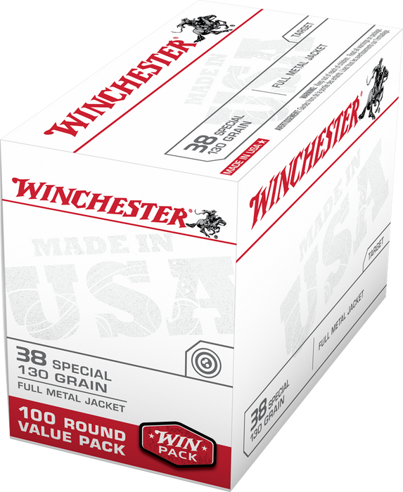 Winchester Ammo Usa, Win Usa38spvp 38sp       130 Fmj    100/05