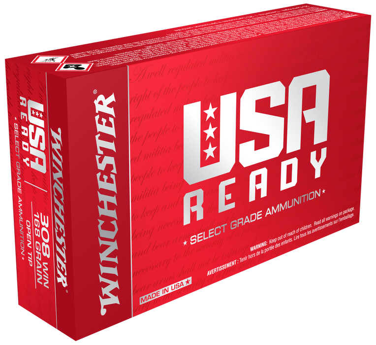 Winchester Ammo Usa Ready, Win Red308    308        168 Otr     20/10 Usready