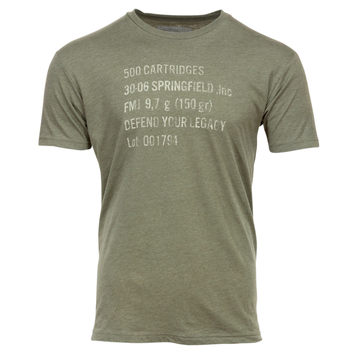 Springfield Armory Ammo Can, Spg Gep4407l  Mens Ammo Can Tshirt Odg Lg