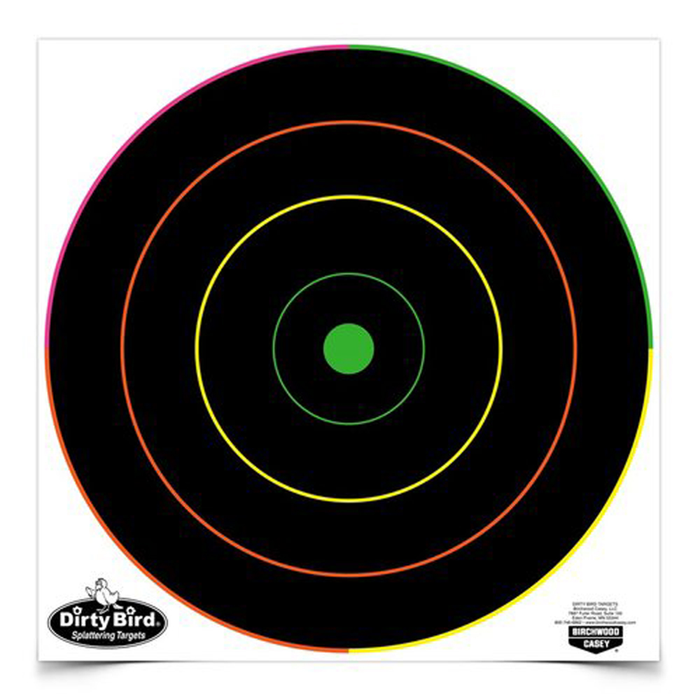 Birchwood Casey Dirty Bird, Bir 35830 Dirtybird 12"  Bullseye Multicolor  12pk