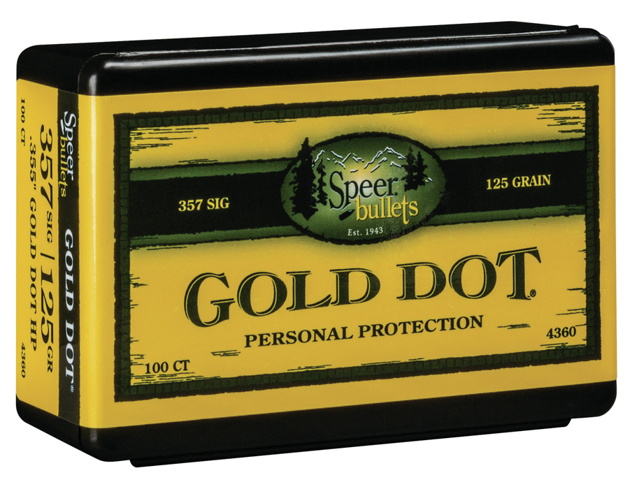 Speer Ammo Gold Dot, Speer 4360      Bull .357 125 Gdhp            100