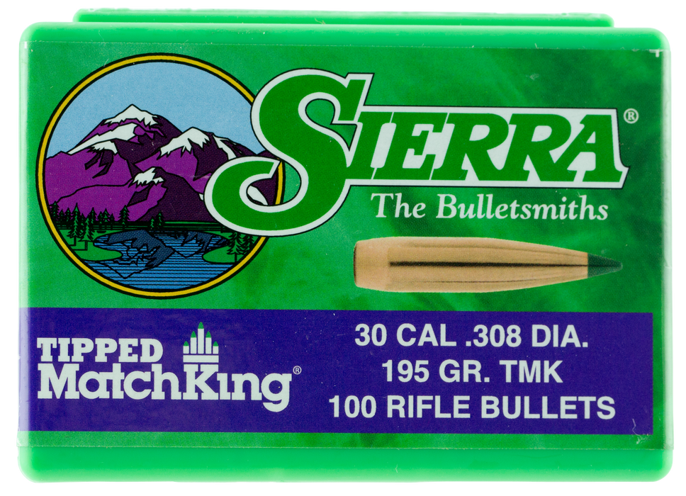 Sierra Tipped Matchking, Sierra 7795  .308 195 Tmk  Match   100
