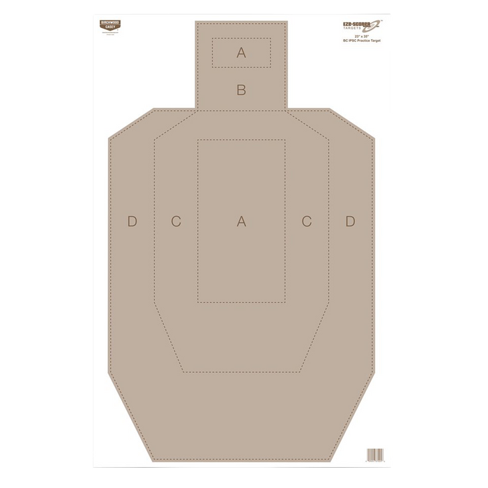 Birchwood Casey Eze-scorer, Bir 37025 Eze-scorer 23x35 Ipsc Practice     100pk