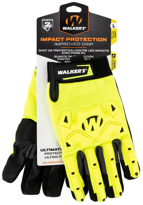 Walkers Game Ear Impact Resistance, Wlkr Gwp-sf-hvffpuil2-xl Hi-viz Impact Resist Poly