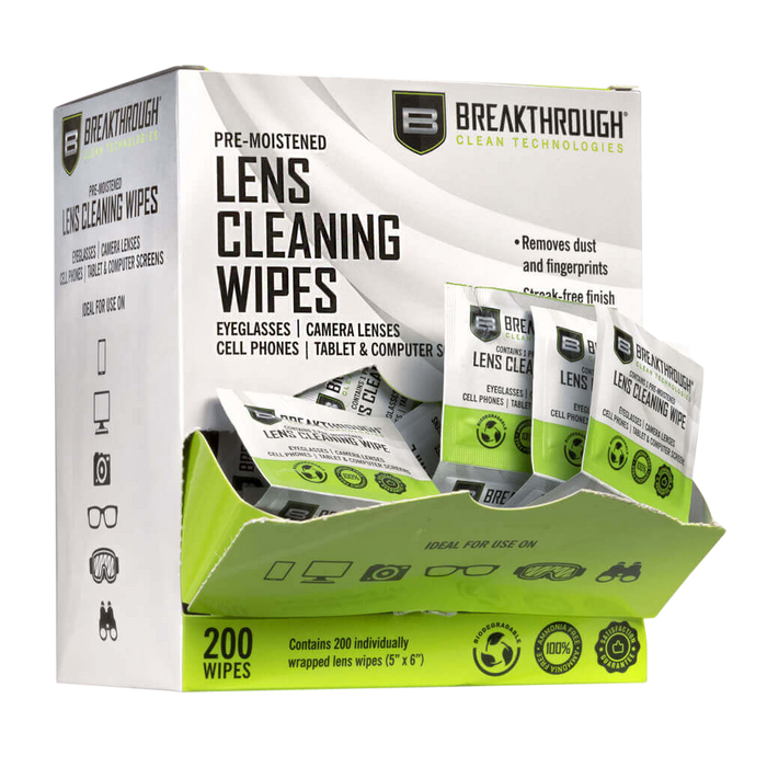 Breakthrough Clean , Brkthru Bt-lw-200     Multi Purpose Lens Wipes