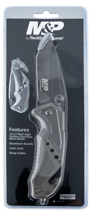 Schrade Smith & Wesson, Swk Swmp11gcp   M&p Folding Clip W/seatbelt Cutter