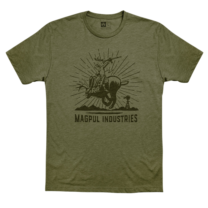 Magpul Industries Corp Jackalope Rodeo, Magpul Mag1173-318-2xl Jackalope Rodeo  Shirt Olv