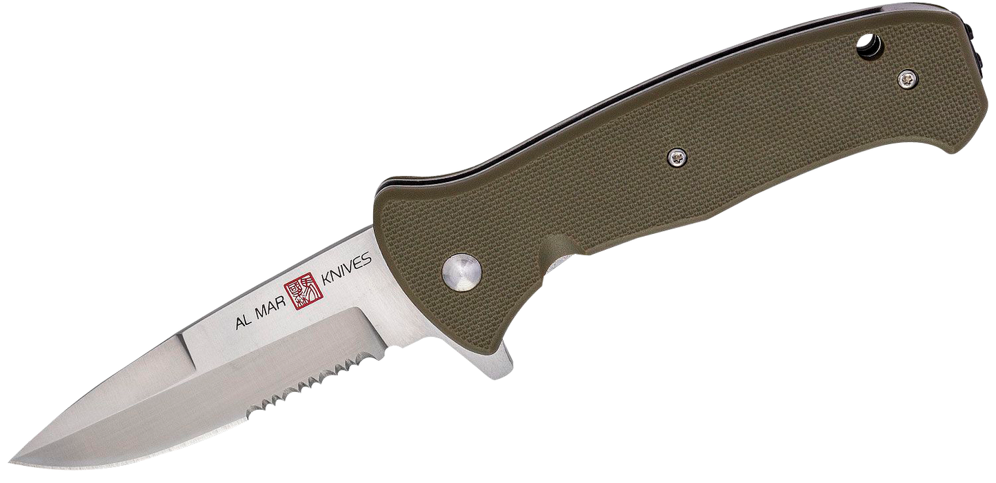 Al Mar Knives (edge Tech) S.e.r.e., Almar Amk2211 S.e.r.e.  2020 3.6"od Green