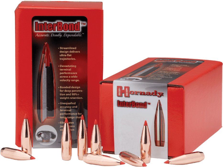 Hornady Interbond, Horn 27309  Bull .277 130 Ib                100/15