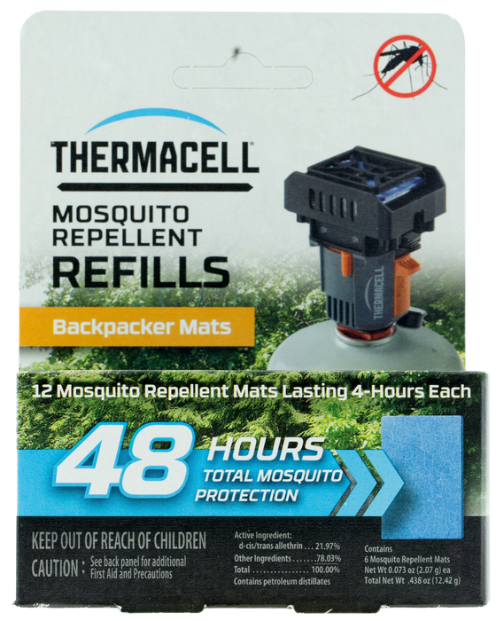 Thermacell Backpack, Ther M48    Backpacker Mat Refill Only       48hrs