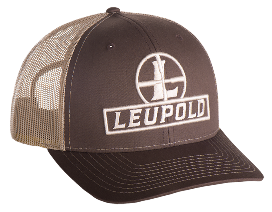 Leupold Reticle, Leu 180424 Leu Reticle Trucker Hat    Brown/kahki