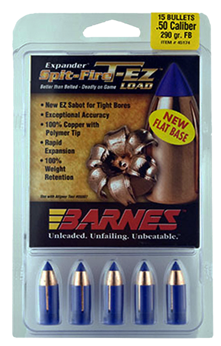 Barnes Bullets Spit-fire T-ez, Brns 30587 .451 50c 250 T-ez Fb     15