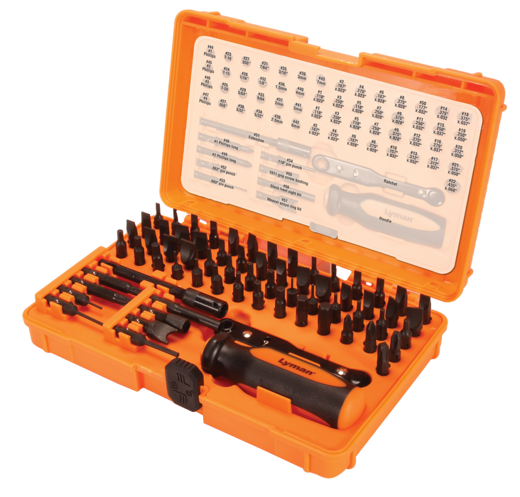 Lyman Master Gunsmith, Lym 7991361 Tool Kit 68pc