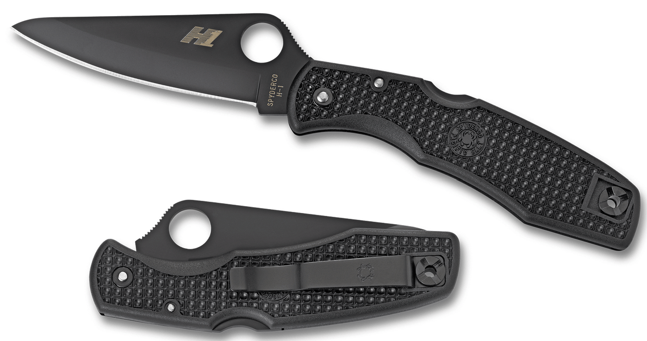 Spyderco Pacific Salt, Spy C91pbbk    Pacific Salt    Blk    Pln