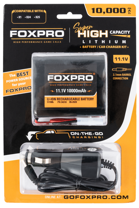 Foxpro Super High Capacity Battery & Car Charger, Foxpro  Supbattchg     Super High Cap Bttery/charg